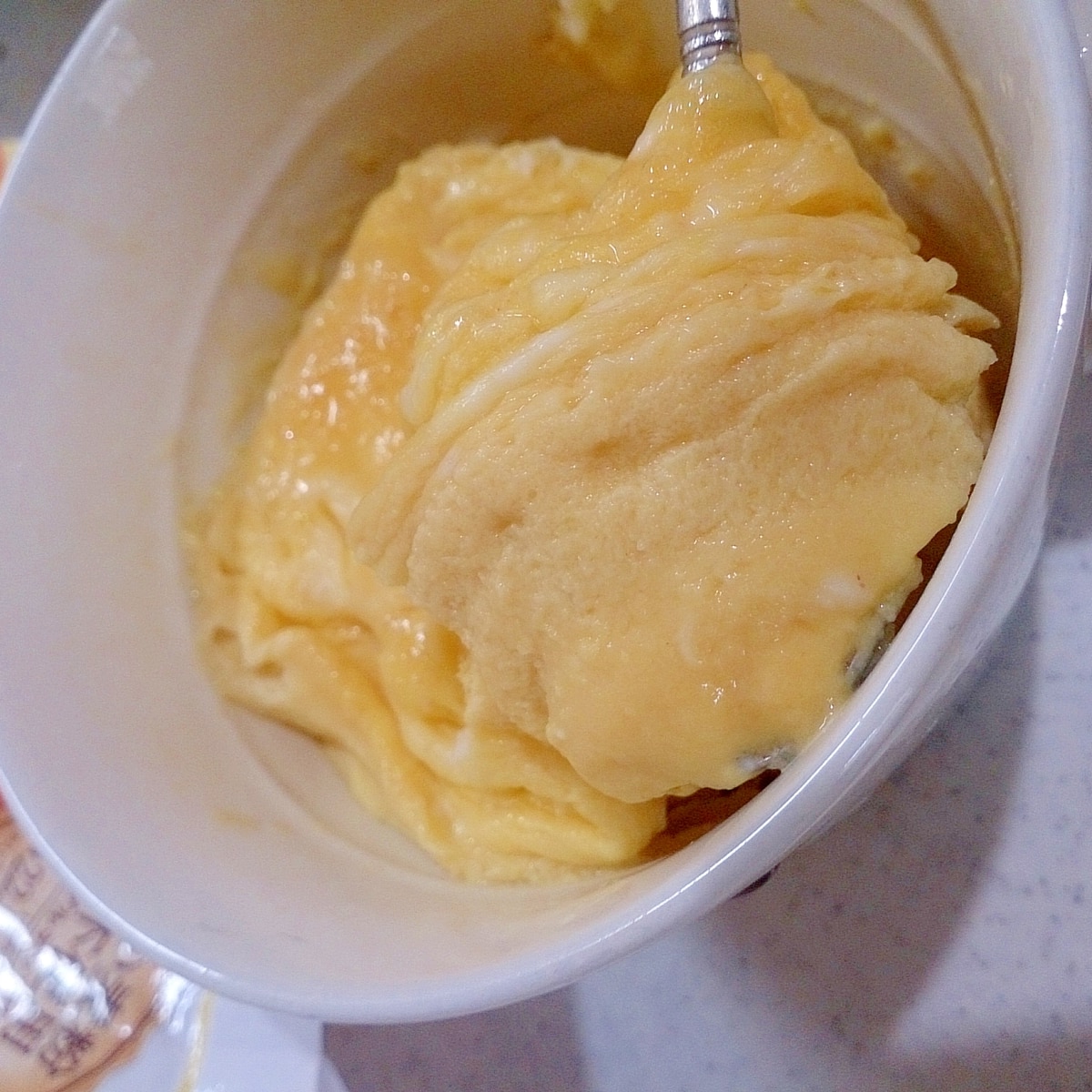 大豆粉いりの生地と卵でふわとろレンジ蒸しパン レシピ 作り方 By Hideok888 楽天レシピ